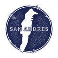San Andres vector map.