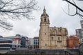 San Anton church and the Ribera market, Bilbao, Spain