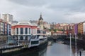 San Anton church and the Ribera market, Bilbao, Spain Royalty Free Stock Photo