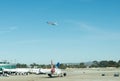 San Antonio airport - airplanes on the ramp