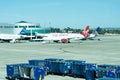 San Antonio airport - airplanes on the ramp