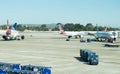 San Antonio airport - airplanes on the ramp