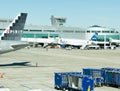 San Antonio airport - airplanes on the ramp