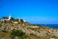 San Antonio Cape lighthouse in Denia Royalty Free Stock Photo