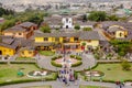 San Antonio de Pichincha, Pichincha, Ecuador - May 29, 2018: Aerial outdoor view of building inside of the Ciudad Mitad Royalty Free Stock Photo