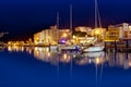 San Antonio de Portmany night port in Ibiza