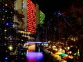 San Antonio Riverwalk at night Royalty Free Stock Photo