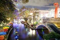 San Antonio Riverwalk at night