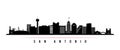 San Antonio skyline horizontal banner.