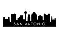 San Antonio skyline silhouette.