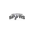 San Antonio Spurs logo editorial illustrative on white background