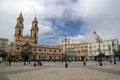 San Antonio square and church in Cadiz,Spain Royalty Free Stock Photo