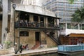 San Antonio, Texas, U.S.A - April 7, 2024 - The front view of the Esquire Tavern, the oldest bar on the river walk Royalty Free Stock Photo