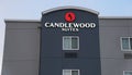 San Antonio, Texas, U.S - April 6, 2024 - The sign on the building of Candlewood Suites Hotel