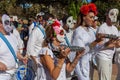 SAN ANTONIO, TEXAS, USA - OCTOBER 29, 2017 - People dance in the