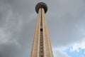 View of The Tower of Americas from down below against sky.