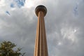 View of The Tower of Americas from down below against sky. Observation tower and Royalty Free Stock Photo