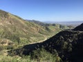 San Bernadino Mountains overlooking Inland Empire Southern California Royalty Free Stock Photo