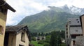 San Bernardino village. Southern Swiss Alps