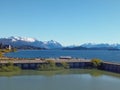 San Carlos de Bariloche city, in Argentine. Coast of Nahuel Huapi lake