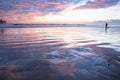 San Clemente Pier with Cloud Reflections Royalty Free Stock Photo