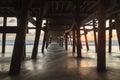 San Clemente pier at sunset in the fall Royalty Free Stock Photo