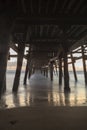 San Clemente pier at sunset in the fall Royalty Free Stock Photo