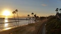 San Clemente Pier at Sunset Royalty Free Stock Photo