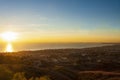 San Clemente sunset overlooking the Pacific coastline
