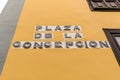 Name of the square Plaza De La Conception Conception Square in the historic centre of the San Cristobal de La Laguna, Canary