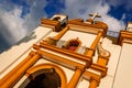 Facade of Guadalupe church, San Cristobal de las Casas, Mexico