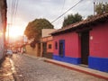 Streets of San Cristobal de las Casas, former capital city of Chiapas, Mexico