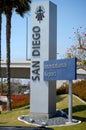 San Diego Airport Sign Royalty Free Stock Photo