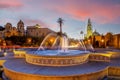 San Diego Balboa public park at sunset in California Royalty Free Stock Photo