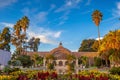 San Diego Balboa public park at sunset in California Royalty Free Stock Photo