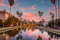 San Diego Balboa public park at sunset in California Royalty Free Stock Photo