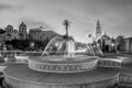 San Diego Balboa public park at sunset in California