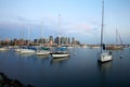 San Diego Bay and skyline Royalty Free Stock Photo