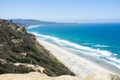 San Diego beach along coastline - Torrey Pines gliderport Royalty Free Stock Photo