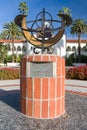 Sundial on the Campus of San Diego State University Royalty Free Stock Photo