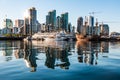 Downtown San Diego Skyline at Dawn and Maritime Museum Royalty Free Stock Photo