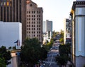 Beautiful rising street in San Diego near the Westfield Horton P