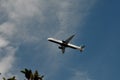 Jetblue flight over san diego california ,usa