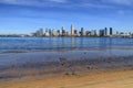 San Diego, California skyline from Coronado Island Royalty Free Stock Photo