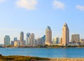 San Diego California, skyline of downtown Royalty Free Stock Photo