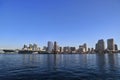 San Diego, California skyline from San Diego Bay Royalty Free Stock Photo