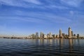 San Diego, California skyline from San Diego Bay Royalty Free Stock Photo