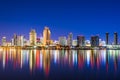 San Diego, California, USA Downtown City Skyline at Dusk Royalty Free Stock Photo