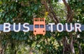 San Diego, California, USA - 5.2022 - Entrance to the bus tour at the zoo. Royalty Free Stock Photo