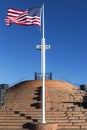 Mount Soledad National Veterans Memorial American Flag Portrait San Diego